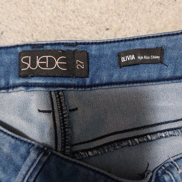 Suede Jeans For Women Size 27 - Picture 6 of 7
